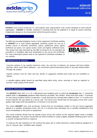 Addaset Datasheet