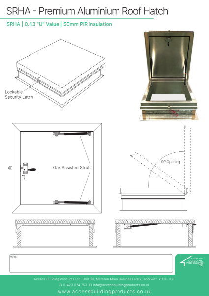 SRHA - Premium Aluminium Roof Hatch