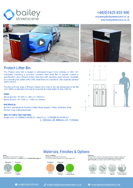 Protect Litter Bin