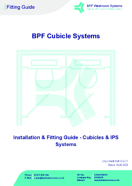 FG-00 BPF Cubicle Fitting Guide | BPF Washroom Systems | NBS Source