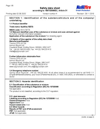 FB770 Intudeck Safety Data Sheet