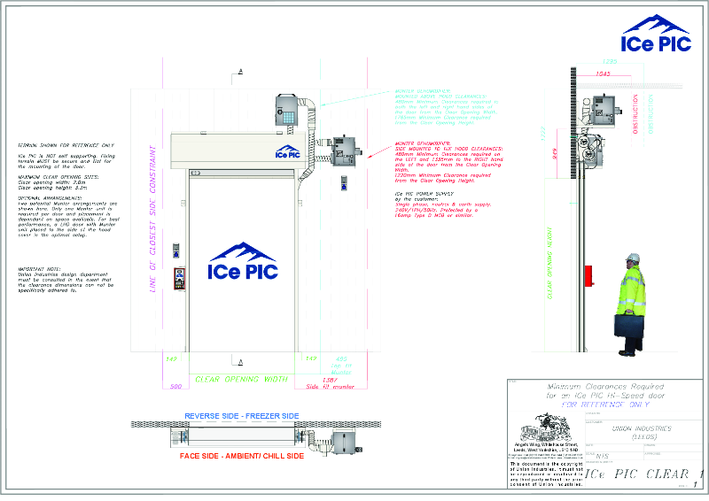 ICe-PIC Clearance Drawing