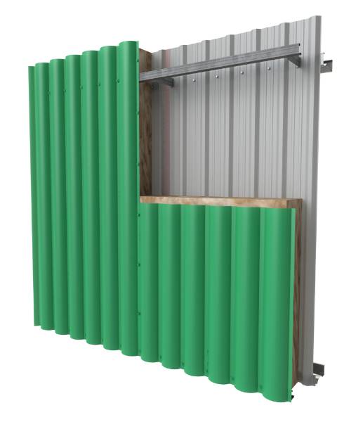 PRX-V-WS05 LUNA - Built-up Metal Wall System