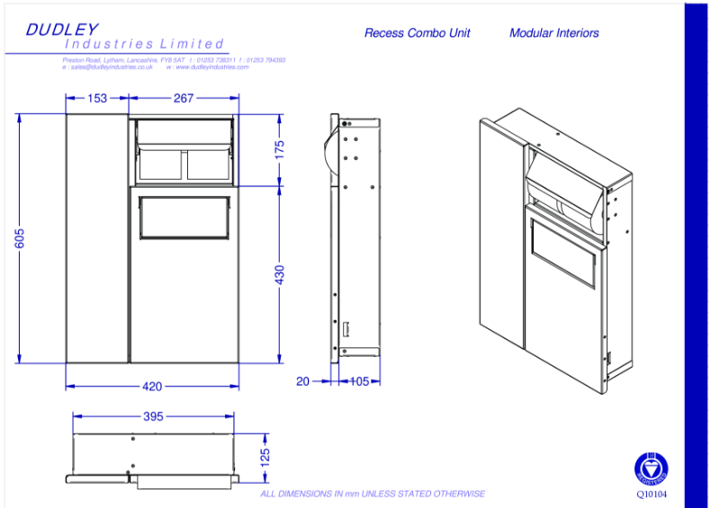 Recess Combo Unit GA
