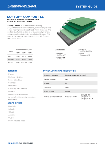 Resin flooring SofTop Comfort SL