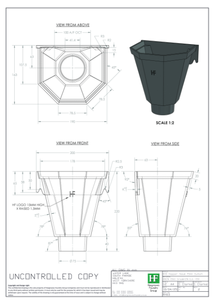 H0 Hopper Head Drawing
