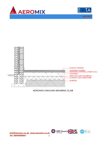 Aeromix Ground Bearing Slab