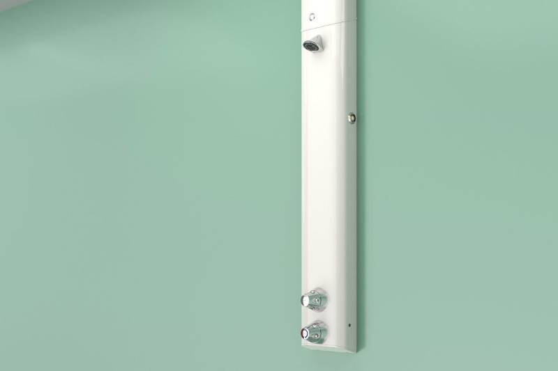 Dual Mode Ligature Resistant Shower Assembly with Dual Controls, VR Head and Detachable Hose & Handset (incl. ILTDU) - Secure ± Assisted Showering