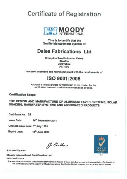 ISO Certificate 9001:2008