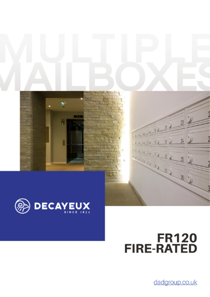 MULTIPLE MAILBOXES - FR 120 FIRE RATED