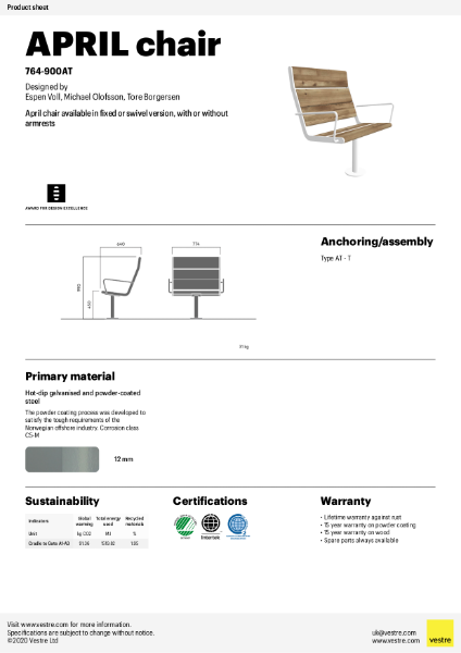 APRIL Chair - 764-900AT