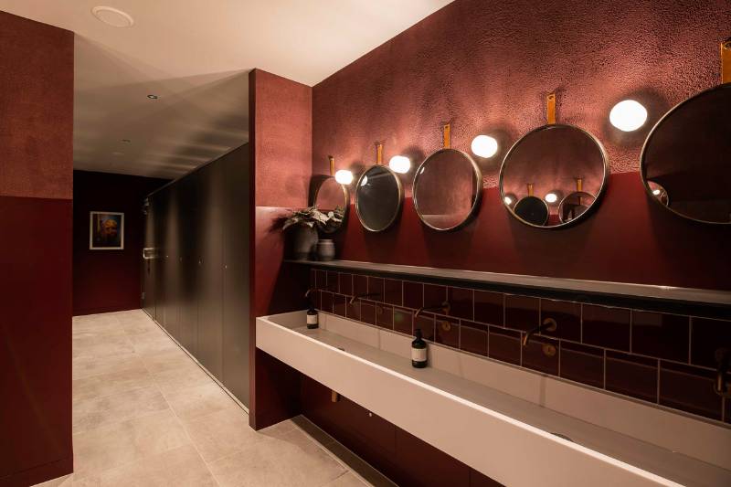 Sustainable + Contemporary Commercial Restroom Materials