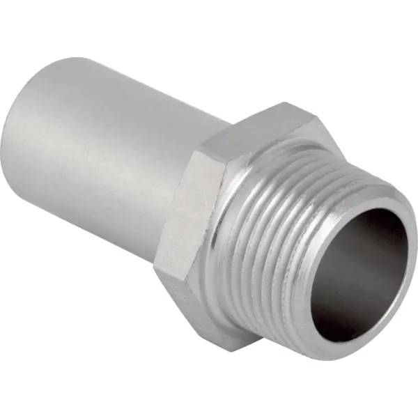 Geberit Mapress Therm adapter with male thread and plain end