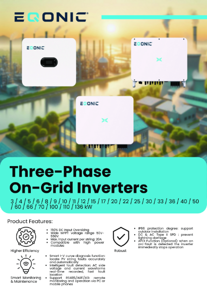 Three-Phase On-Grid Inverters Data Sheet