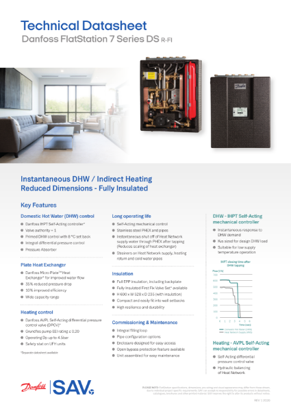 Danfoss FlatStation 7 Series DS R-FI