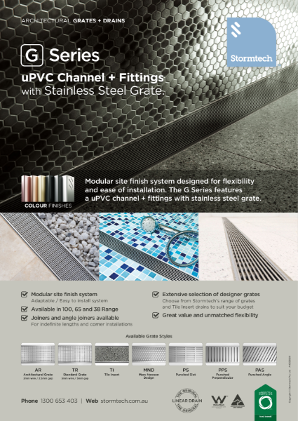 G Series uPVC channel + fittings