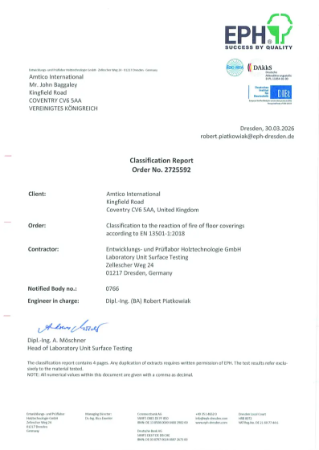 EPH Test Certificate