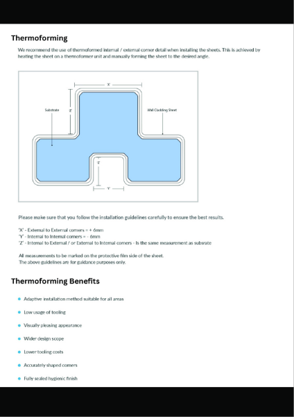 Thermoforming Detail Drawing