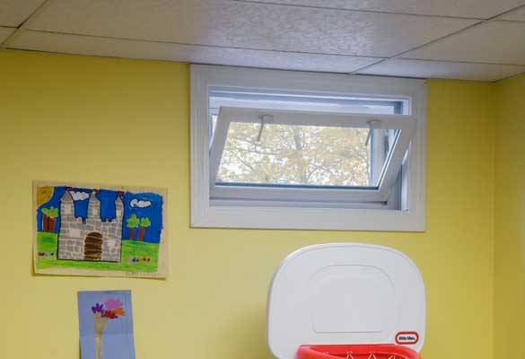 Vinyl Hopper Window