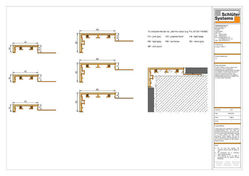 3.6 - Schlüter®-TREP-V - Technical Drawing