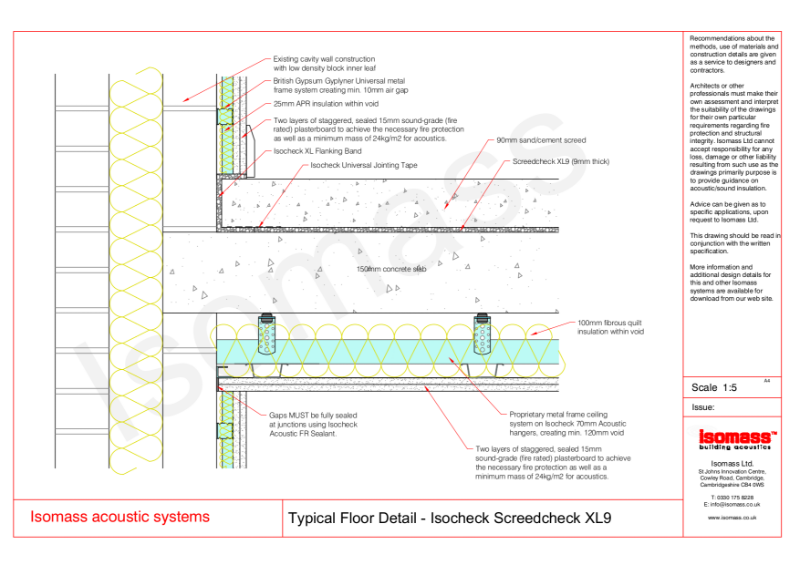 Typical Floor Detail - Isocheck Screedcheck XL9