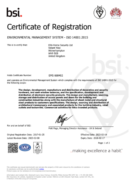 ISO 14001 Environmental Management Systems