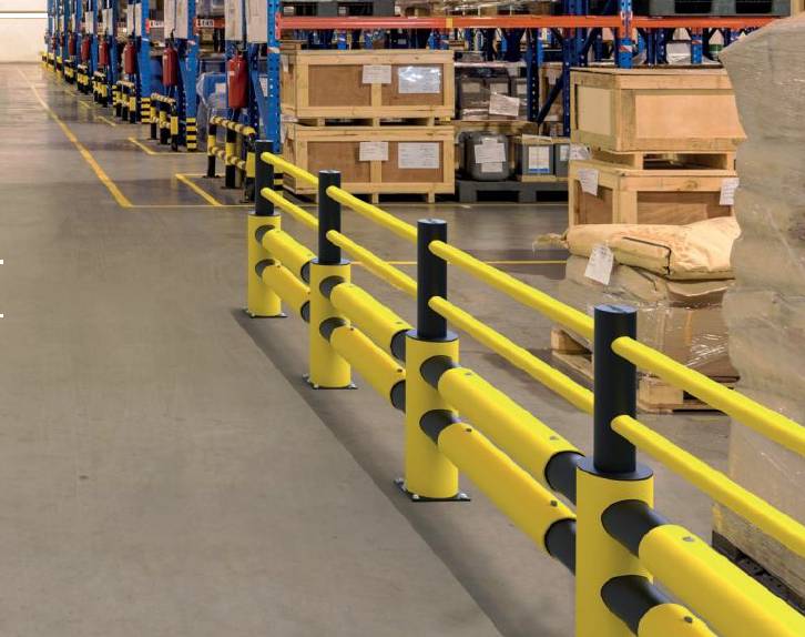Composite post and rail barrier systems