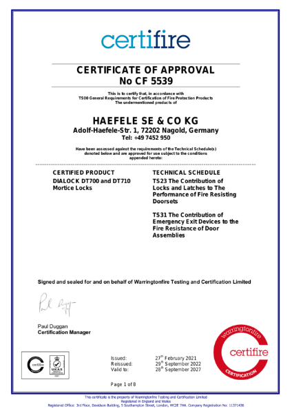 Certifire CF5539