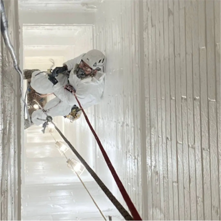 Airtight White: Fire Rated -Airtight & Vapor Control Membrane for Internal Applications - Spray-applied Airtight Liquid Membrane 
