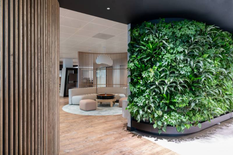 Interior living walls transform Finzels Reach offices in Bristol