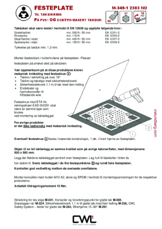 3 Monteringsanvisning - Sikkerhetsrekkverk