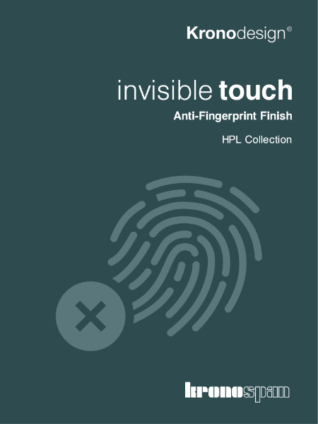 Invisible Touch Anti-fingerprint Finish HPL