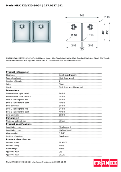 Product Sheet 127.0637.541