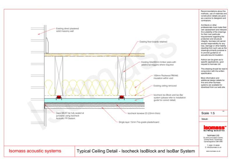 Typical Ceiling Detail - Isocheck Isoblock & Isobar System
