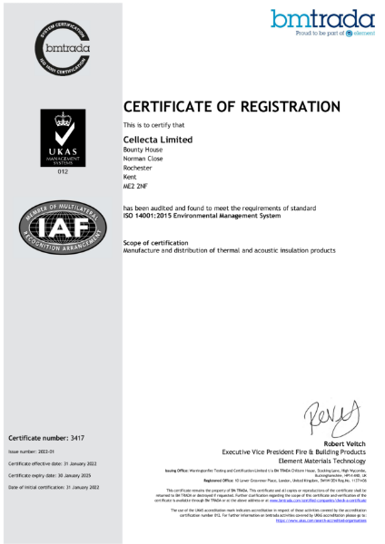 ISO 14001 Certificate