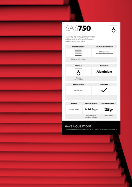 SAS750 Metal Ceiling Brochure