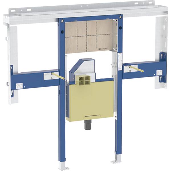 Geberit Duofix element for Geberit ONE washbasin, small projection and wall-mounted tap, room-height, with concealed turn trap, with concealed Clou - Duofix installation element