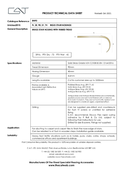 BN90 Technical Data Sheet