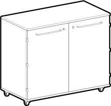 Medeko - Healthcare - Mobile Cabinet - Clinical Cabinet - HTM63