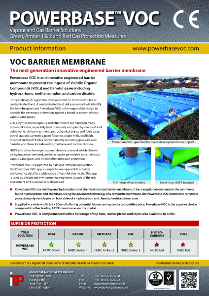 Powerbase® VOC Membrane Literature