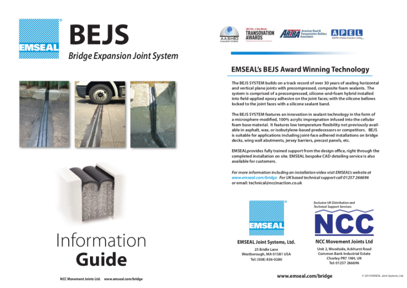 NCC-Emseal-BEJS Bridge Joint Brochure