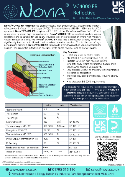 Novia VC4000 FR Class B Datasheet