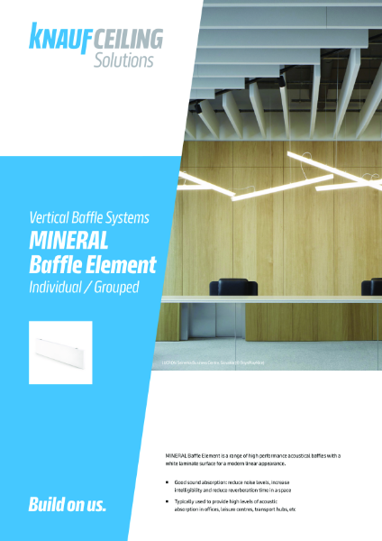 Mineral Vertical Baffle Element