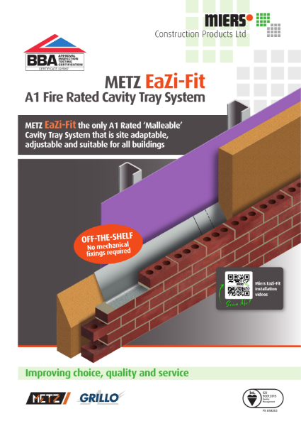 METZ EaZi-Fit A1 Fire Rated Cavity Tray System