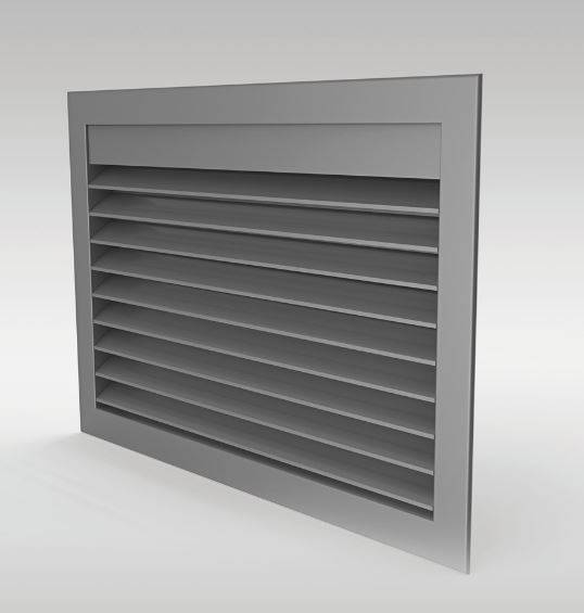DucoGrille Classic G 50HP - Recessed Aluminium Wall/ Window Louvres