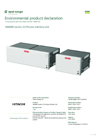 NEPD-11879-11817 SAM600 version 3.0 Process Interface Unit.pdf ...