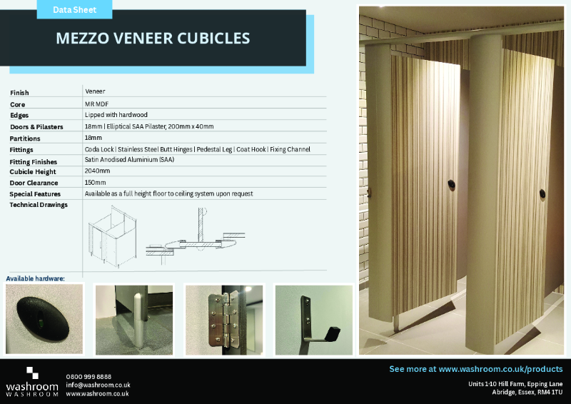 Mezzo Veneer Cubicles