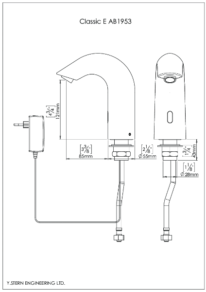 Classic E AB 1953 - Product Drawing