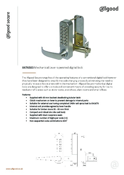 XX76503 Datasheet Iss02