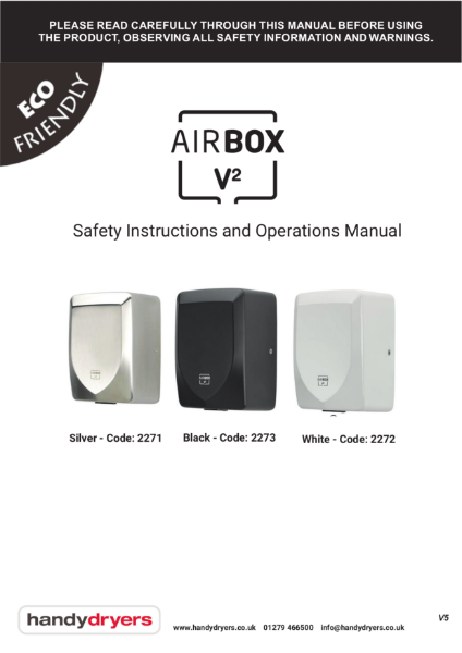Airbox V2 Hand Dryer